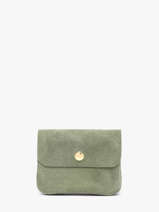 Portemonnee Velvet Leder Milano Groen velvet VE23091O